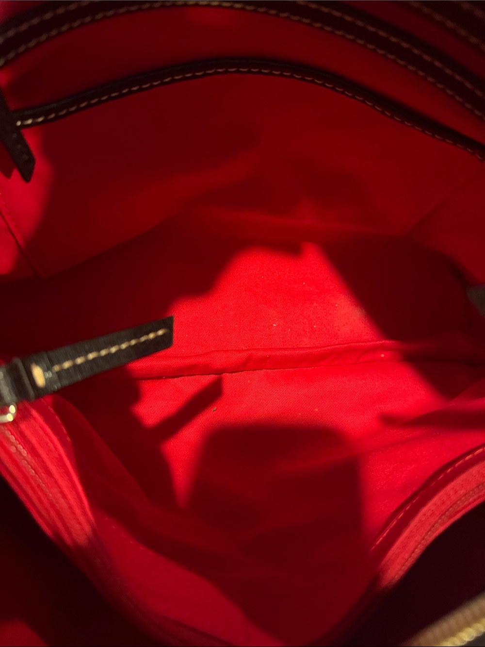 Dooney & Bourke Burgundy Monogram Shoulder Hobo - Picture 12 of 16
